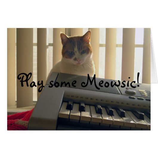Play some Meowsic! Cards (Front Horizontal)