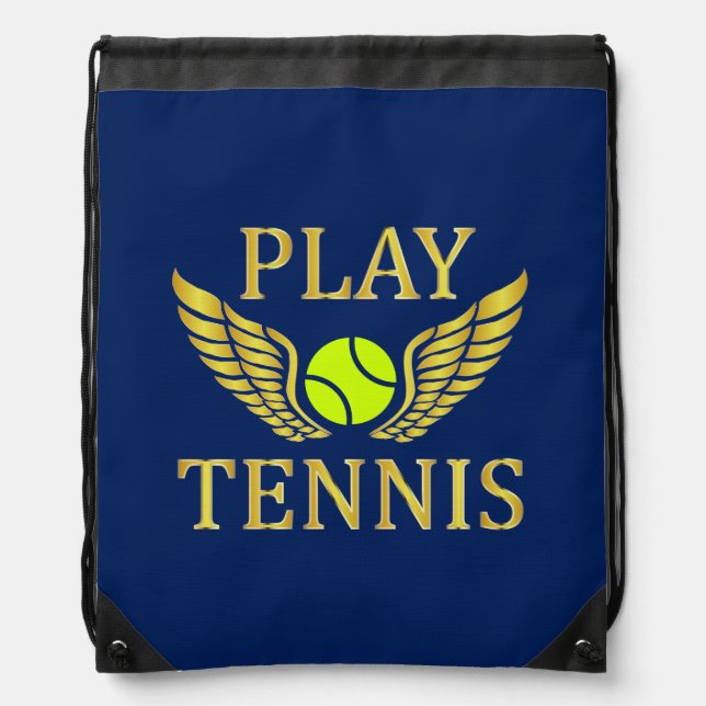 Play tennis drawstring bag (Front)