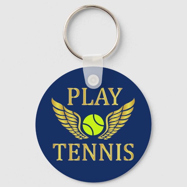 Play tennis keychain (Front)