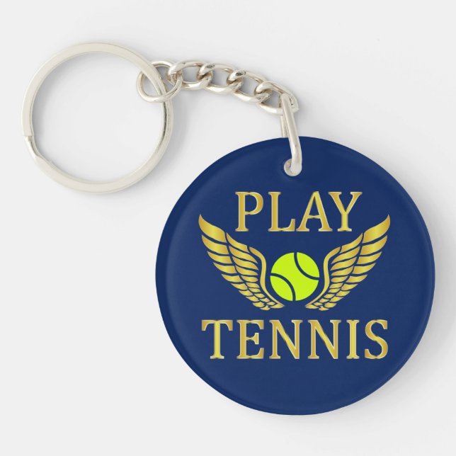 Play tennis keychain (Front)