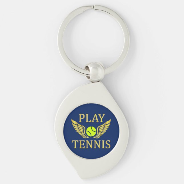 Play tennis keychain (Front)