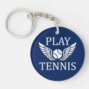Play tennis keychain