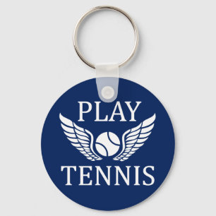 Play tennis keychain