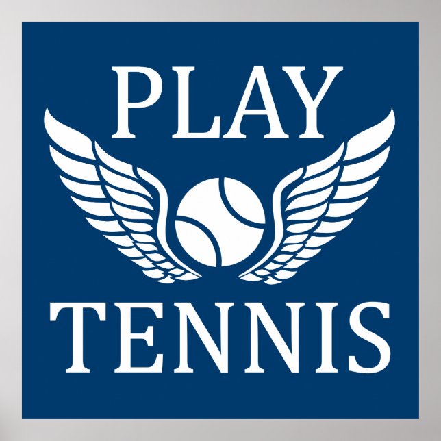 Play tennis poster (Front)