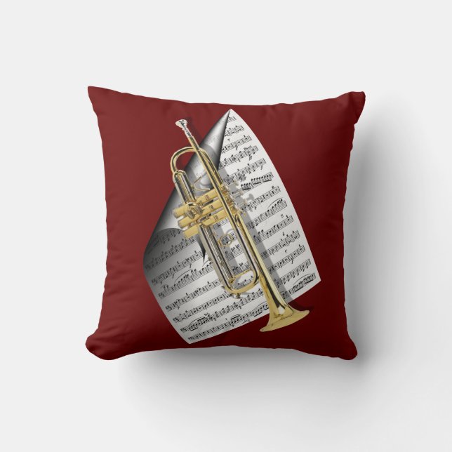 Play that Jazz... Throw Pillow (Front)