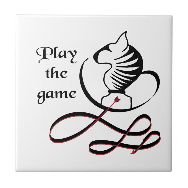 Play the GAME Bull Terrier Tile (Front)