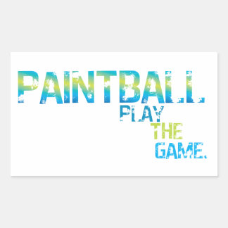 Play The Game Paintball Sticker