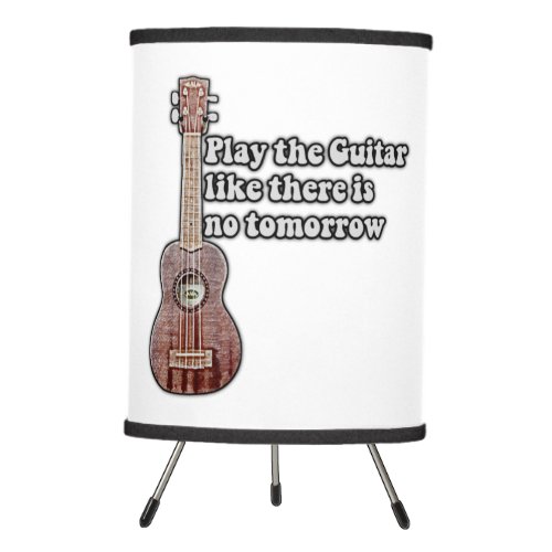 Play the guitar like there is no tomorrow vintage tripod lamp