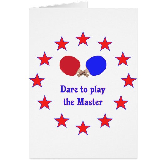 Play the Master Ping Pong Cards (Front)