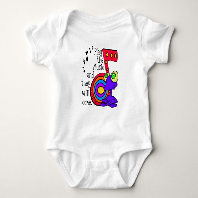 Play The Music... Baby Bodysuit (Front)