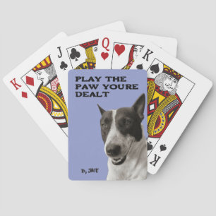 Play the Paw You’re Dealt Custom Pet Photo Poker Cards