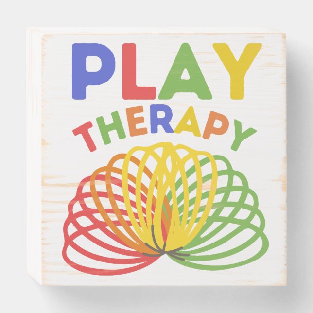 play therapy wooden box sign (Front Horizontal)
