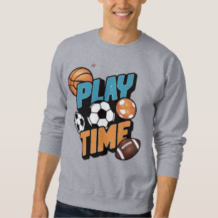 Play Time Sports Balls Graphic Hoodie couples dad