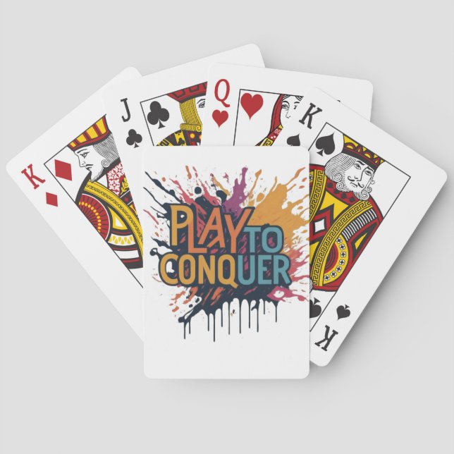 Play to Conquer Poker Cards (Back)
