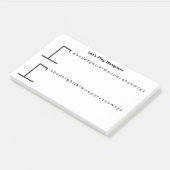 Play Two Games of Hangman Per Sheet Post It Notes (Angled)