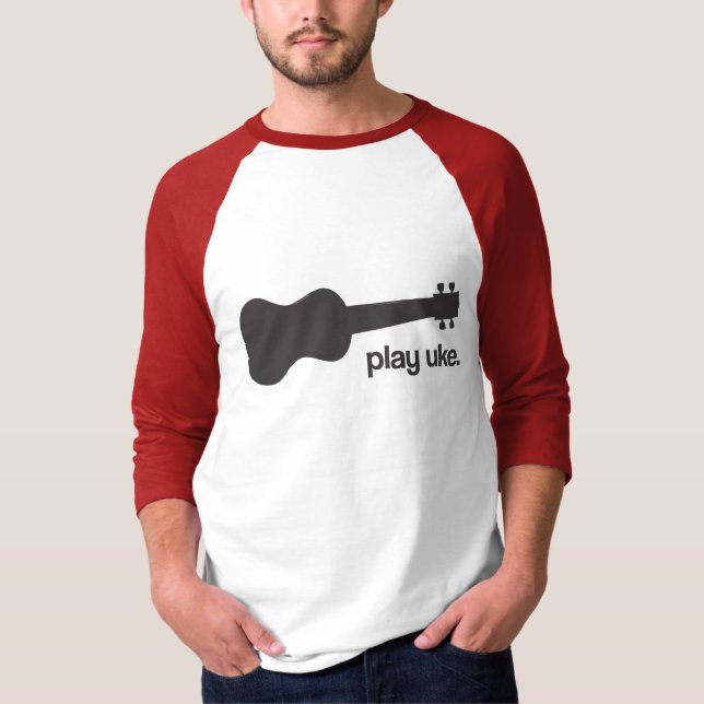 "Play uke" design T-Shirt (Front)