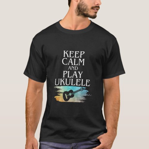 Play Ukulele Guitar Player Music  Musician Graphic T_Shirt