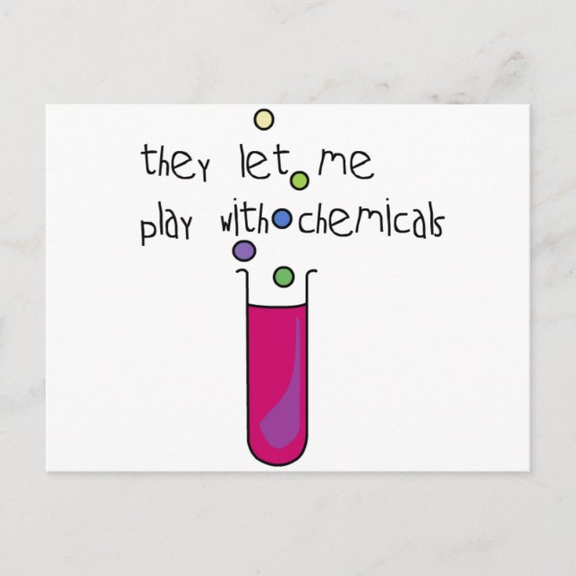 Play with Chemicals Postcard (Front)