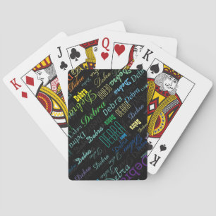 play with colorful names poker cards
