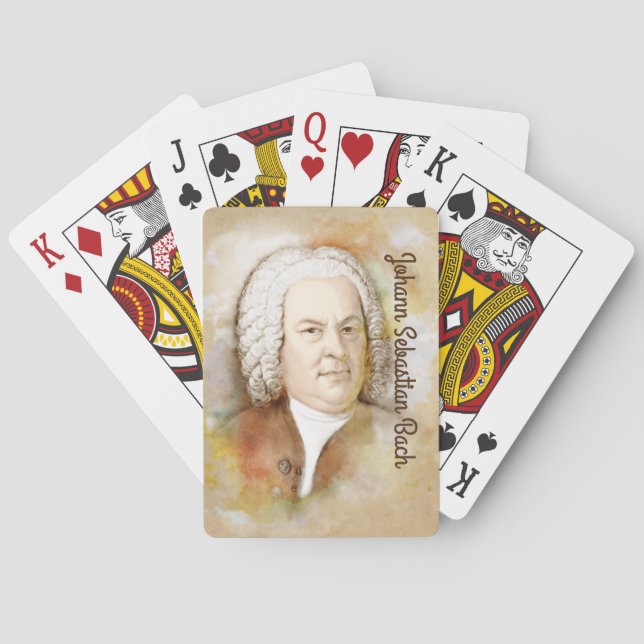 Play with Johann Sebastian Bach Poker Cards (Back)