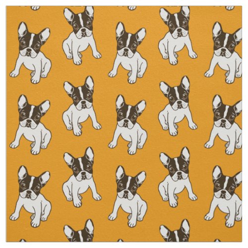 Play With Me Frenchie Design Fabric