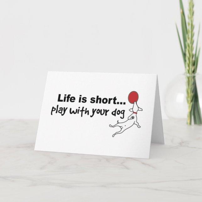 Play with Your Dog Card (Front)
