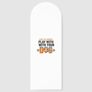 Play With Your Dog Funny Vintage Engraving Design_ Bookmarks