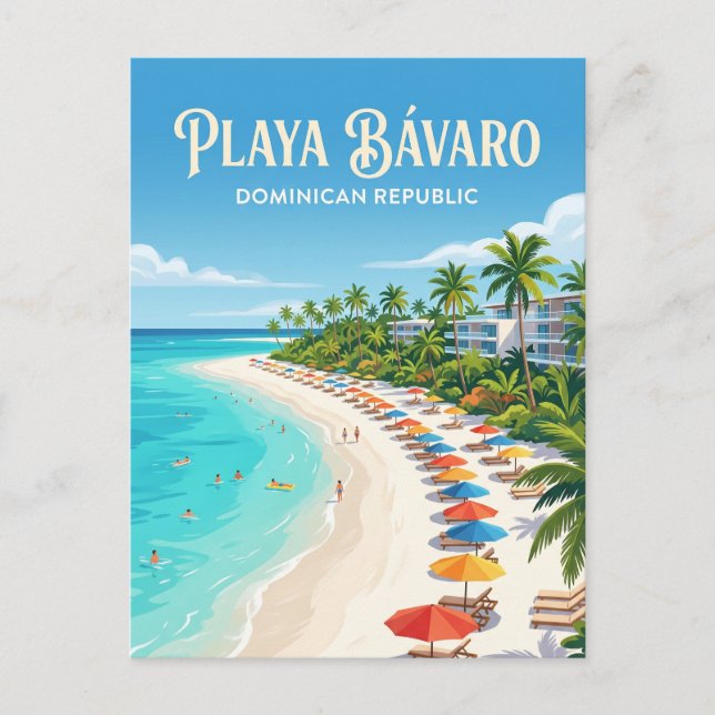Playa Bávaro Dominican Republic Postcard (Front)