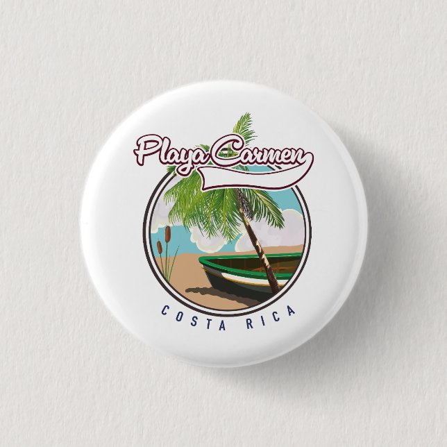 Playa carmen Costa rica Button (Front)