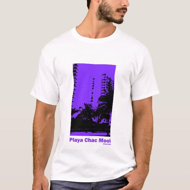 Playa Chac Mool Cancun Mexico T-Shirt (Front)