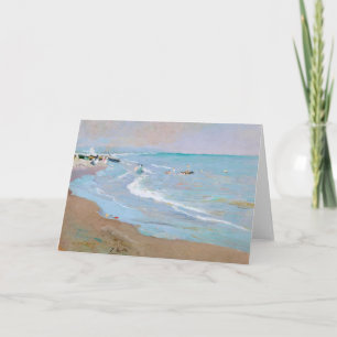 Playa de Valencia   Joaquín Sorolla Card