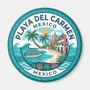 Playa del Carmen Beach Mexico Magnet