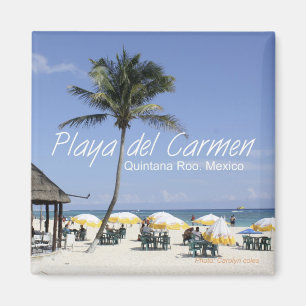 Playa del Carmen Mexico Beach Travel Fridge Magnet