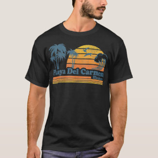Playa Del men Mexico Beach Summer Vacation Vintage T-Shirt