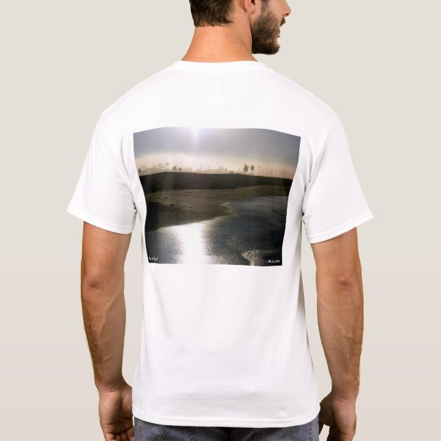 Playa del Rey Beach at 6 AM T-Shirt (Back)
