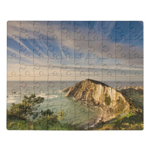 Playa del Silencio Spain stylized Jigsaw Puzzle