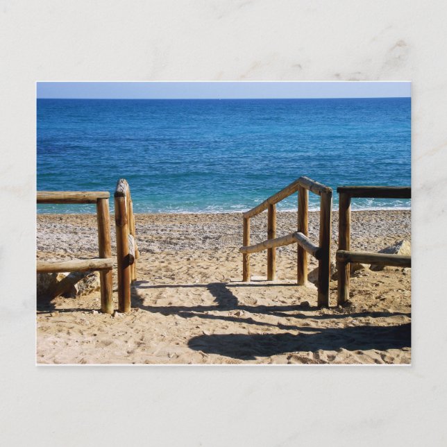 Playa en Villajoyosa, Alicante, España Postcard (Front)