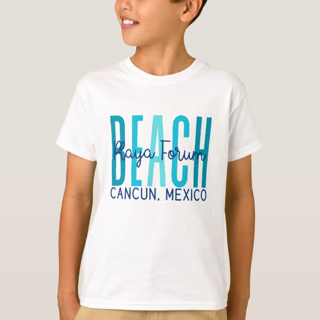 Playa Forum Beach Cancun Mexico (Ocean) T-Shirt (Front)
