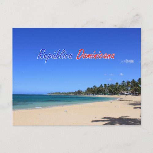 Playa Las Terrenas Saman Repblica Dominicana Postcard