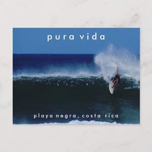 Playa Negra Surfing Costa Rica Postcard