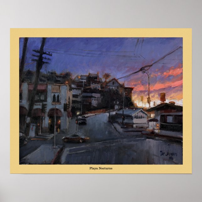 Playa Nocturne - Jose L. de Juan Poster (Front)