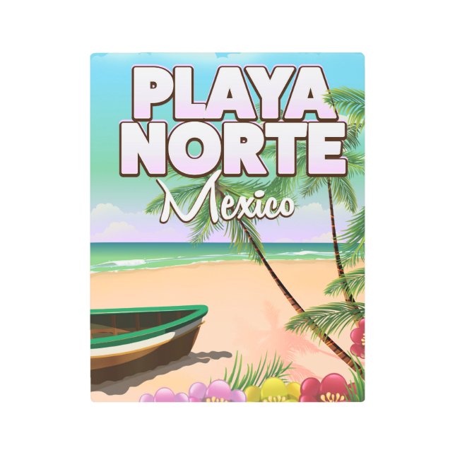 Playa Norte Mexican beach poster (Front)