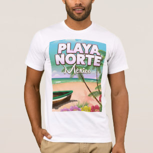 Playa Norte Mexican beach poster T-Shirt