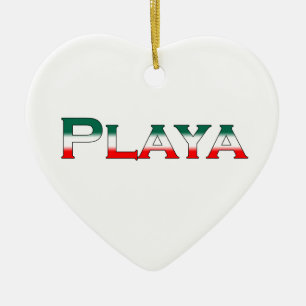 Playa (Playa del Carmen) Ceramic Ornament