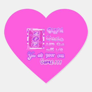playa queen heart sticker