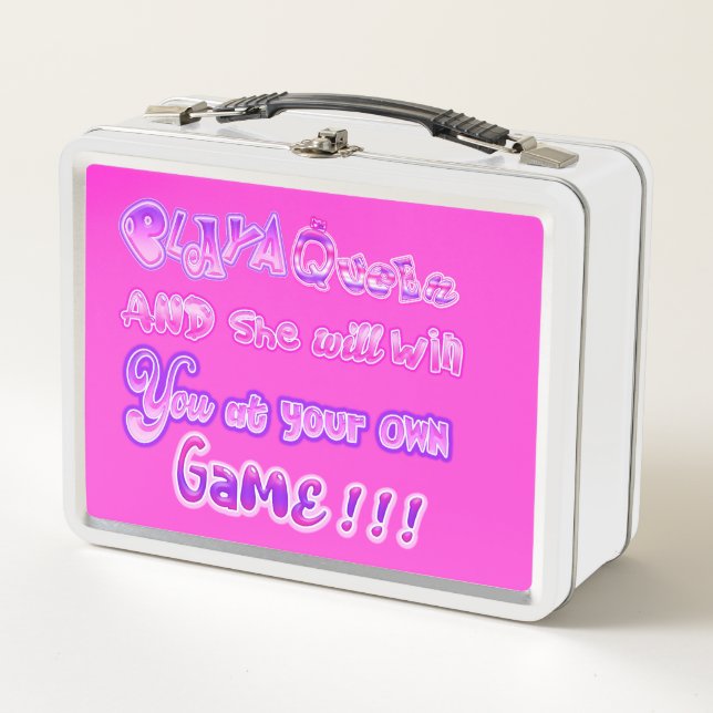 Playa queen  metal lunch box (Front)