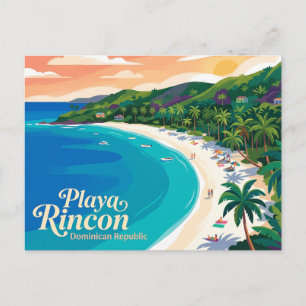 Playa Rincón Dominican Republic Postcard