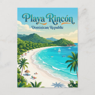 Playa Rincón Dominican Republic Postcard