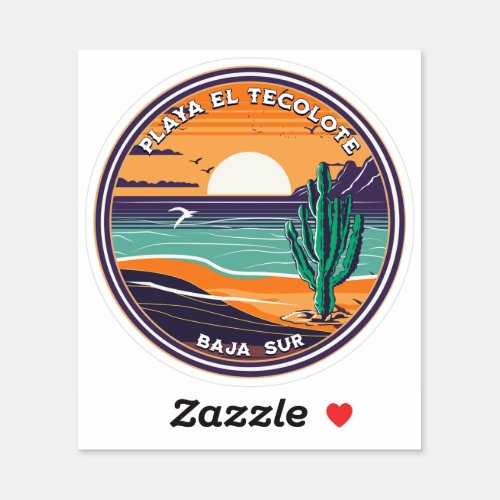 Playa Tecolote Baja California Sur Mexico RV Sticker