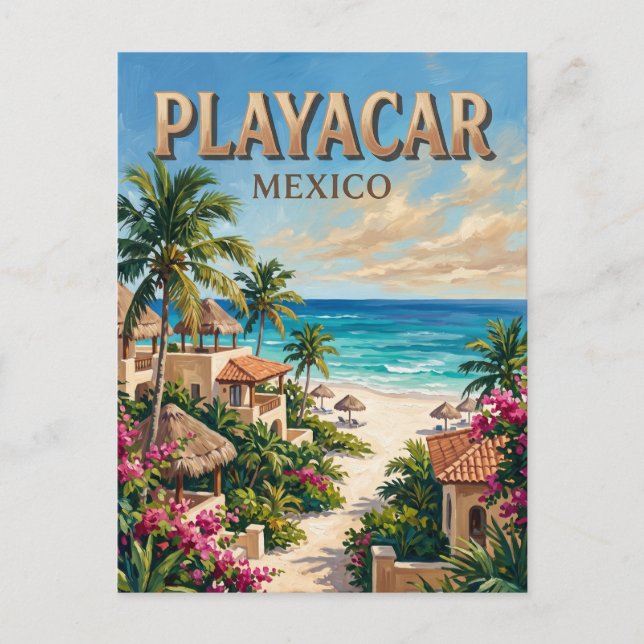 Playacar Mexico Postcard (Front)